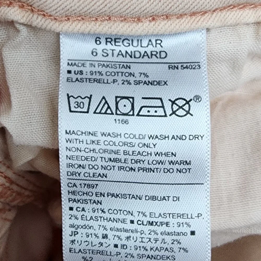 Old Navy Pale Pink Rock Star High Rise Skinny Jeans Size 6
